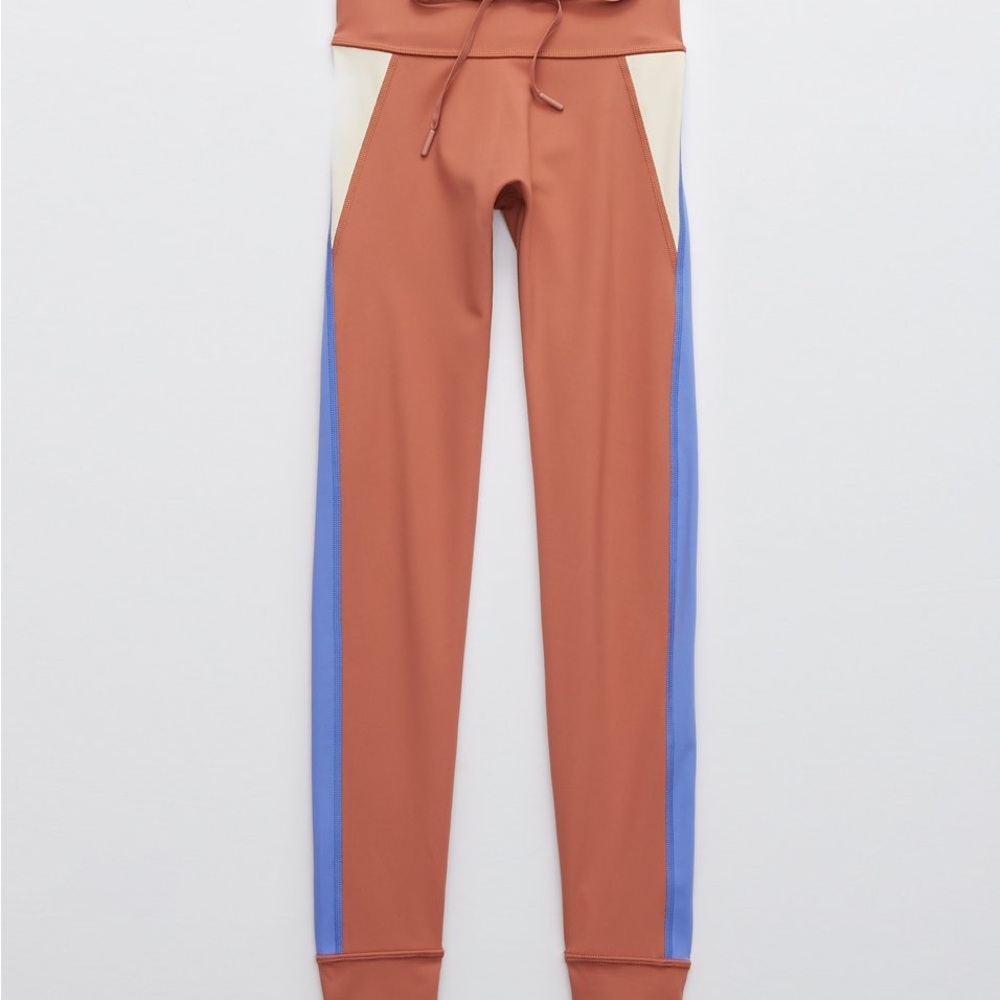 OFFLINE by Aerie Goals Colorblock High-Waisted Leggings | XS | 7/8 Length
